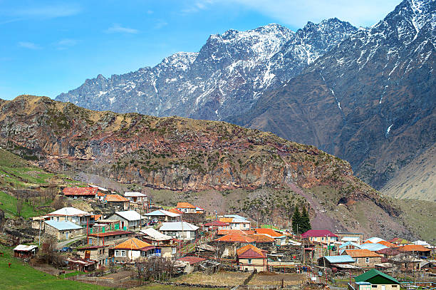 istock Typical georgian mountains village 483674822