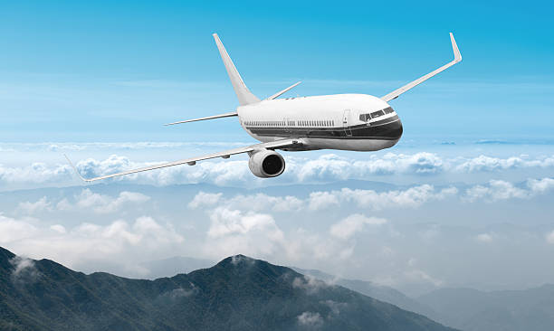 istock Passenger airliner flight in the blue sky 483674862