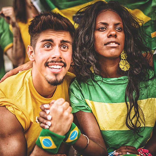 istock brazilian supporters at stadium 483675039