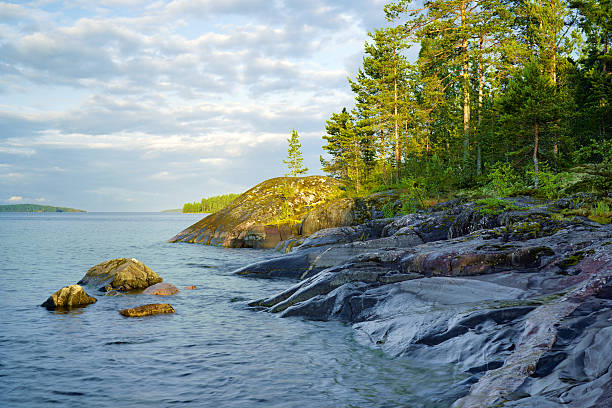 istock Stony shore of Ladoga lake 483676731