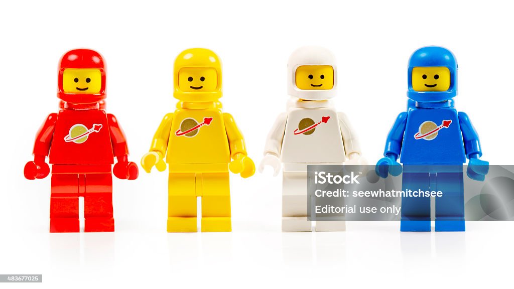 Various Astronaut Lego Mini Figures Isolated On White Stock Photo -  Download Image Now - iStock