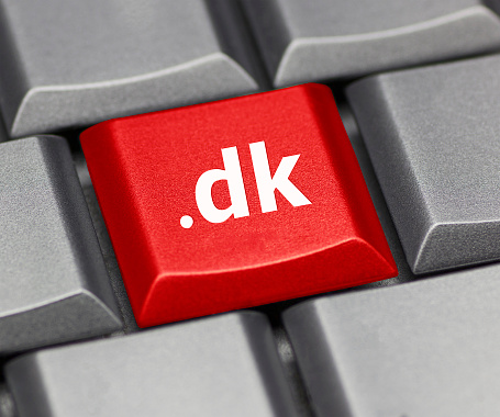 Computer key - Internet suffix of Denmark