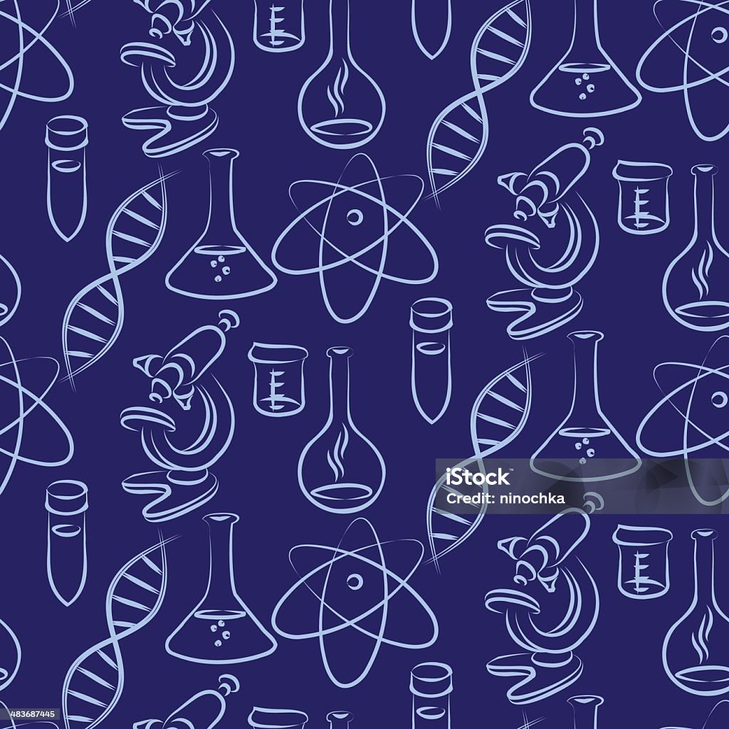 Seamless Science Pattern Stock Illustration - Download Image Now ...