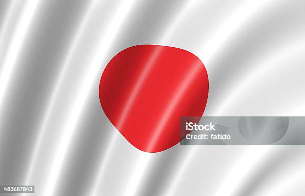 Bandiera Del Giappone - Fotografie stock e altre immagini di Asia - Asia, Bandiera, Bandiera del Giappone