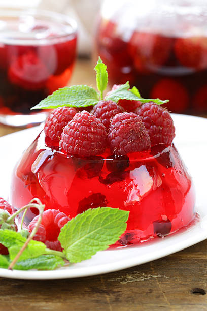 istock berry fruit jelly with fresh berries - summer dessert 483687946