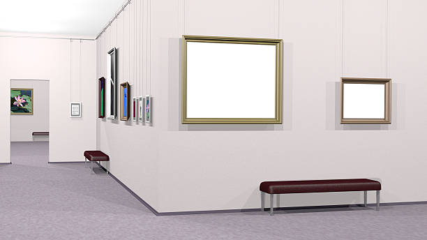 istock Gallery of art with two copyspaces 483688646