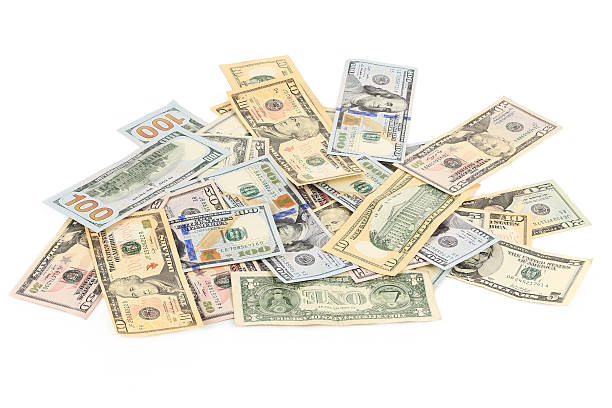 istock Heap of dollar bills. 483688745