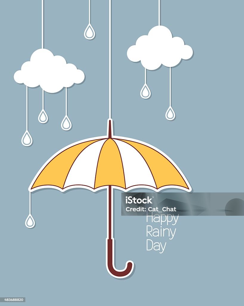 Happy Rainy Day Stock Illustration - Download Image Now - 2015 ...