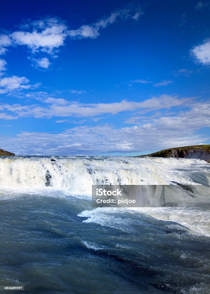 Cascate Gullfoss in Islanda - Foto stock royalty-free di Acqua potabile