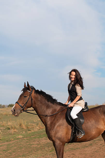 istock Girl with a horse 483689216