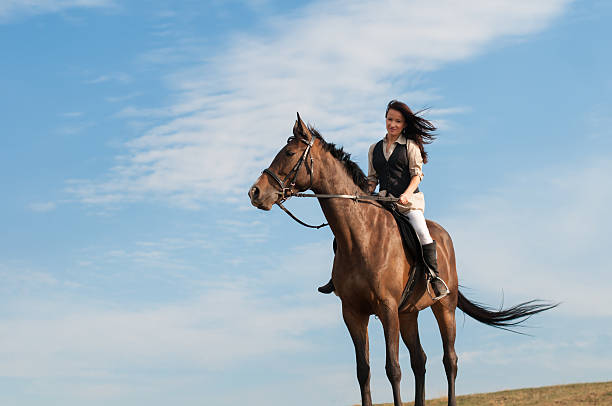 istock Girl with a horse 483689218