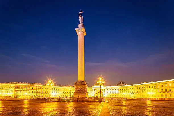 Photo of Saint Petersburg Palace Square at Night
