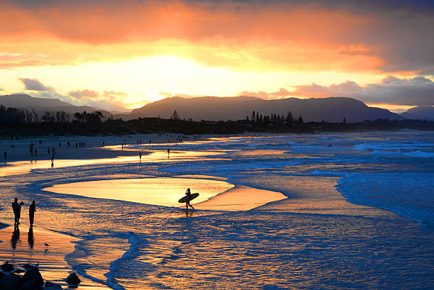 Byron Sunset Sunset in Byron Bay byron bay stock pictures, royalty-free photos & images