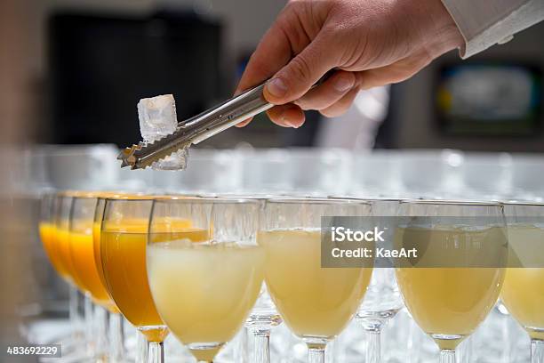 Wedding Drinks Prepaired By A Waiter Stock Photo - Download Image Now - Cocktail, Wedding, Alcohol - Drink