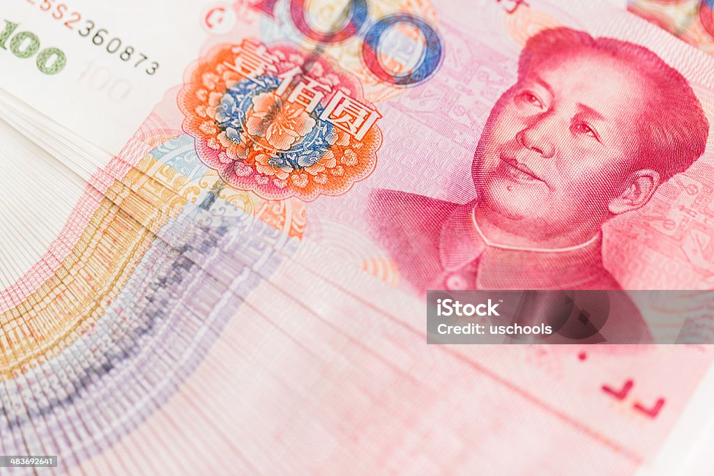 One Hundred Yuan Notes  Asian Culture Stock Photo