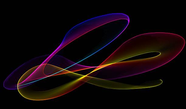 istock Graphic Design line color full and black background 483698266