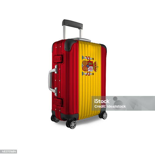 Spanish Suitcase Stock Photo - Download Image Now - 2015, Adventure, Bag