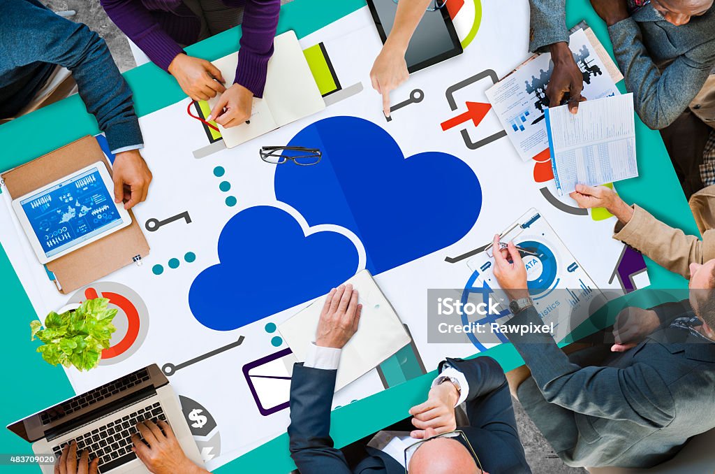 Cloud Computing Network Online Internet Storage Concept 2015 Stock Photo