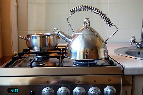 istock Hot tea on a gas stove 483717288