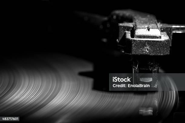 Old Style Turntable Closeup Of A Needle Stock Photo - Download Image Now - Record - Analog Audio, Turntable, Plastic