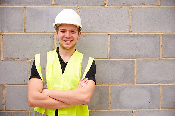 istock Portrait Of Male Construction Worker On Building Site 483717708