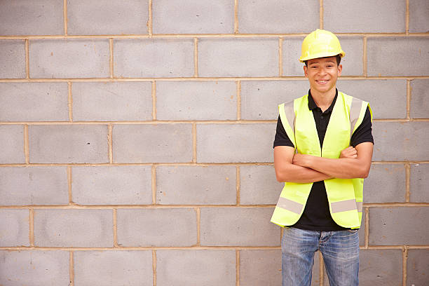 istock Portrait Of Male Construction Worker On Building Site 483717712