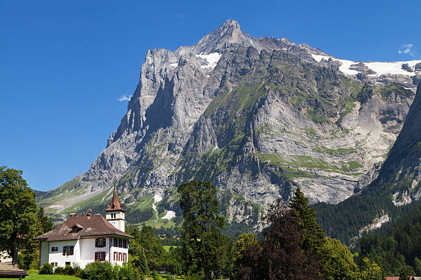 베터호른 산 메트로폴리스 그린데발트 - wetterhorn 뉴스 사진 이미지