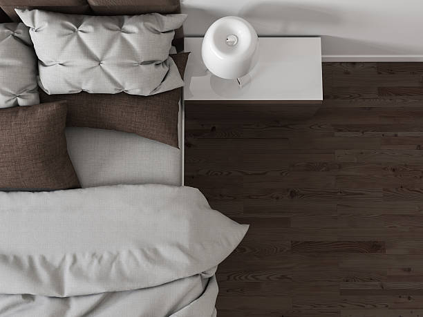 モダンなベッドルームのインテリア - bedroom authority bed contemporary ストックフォトと画像