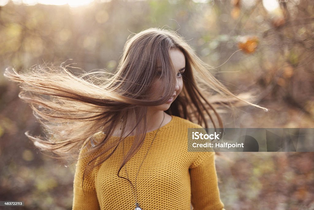Herbst Mädchen - Lizenzfrei Attraktive Frau Stock-Foto