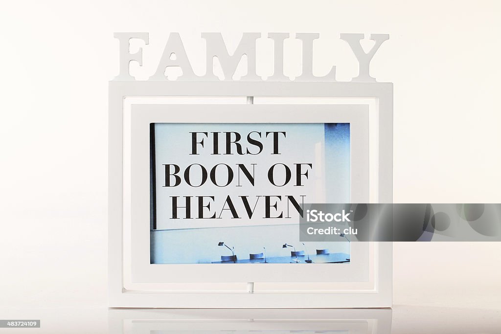 Familien-Konzept-ersten boon of heaven - Lizenzfrei Bilderrahmen Stock-Foto