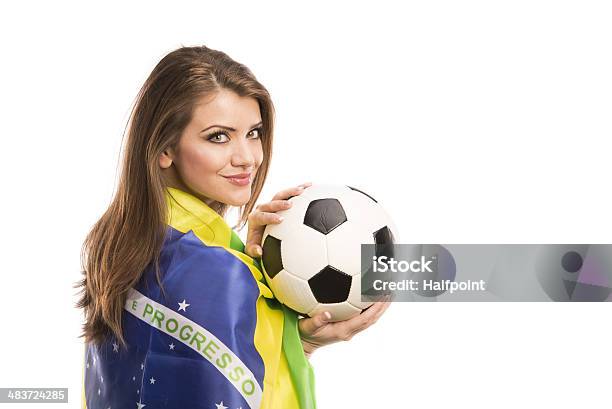 Weibliche Fußballfan Stockfoto und mehr Bilder von Eine Frau allein - Eine Frau allein, Fan, Frauen
