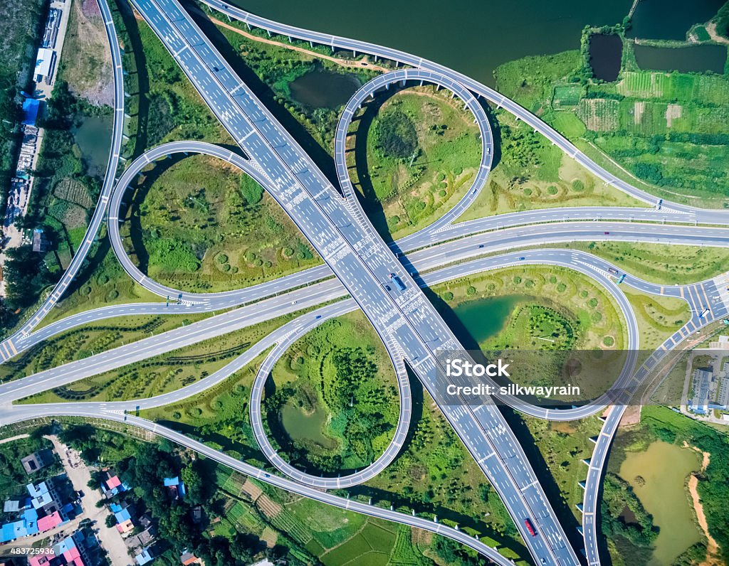 Cloverleaf Cloverleaf Interchange Highway Stock Photo - Download Image Now ...