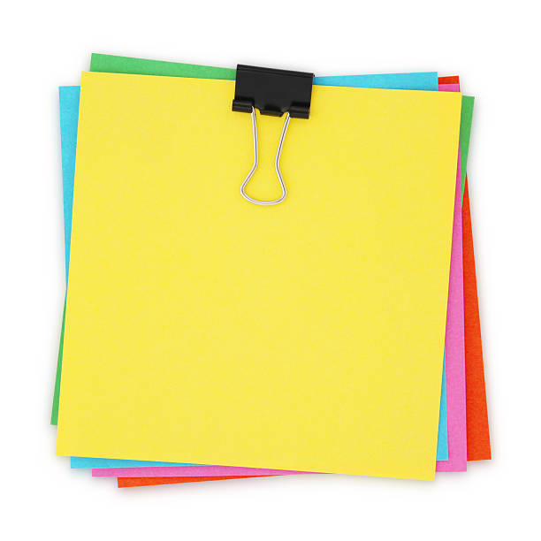 colorato con note (percorso - reminder adhesive note note pad pink foto e immagini stock