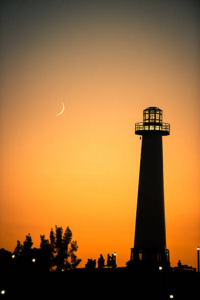 longbeach phare california - long beach california lighthouse los angeles county photos et images de collection