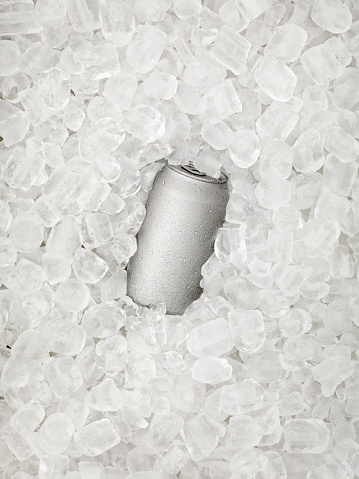 Ice Cold Beer Can -Photographed on Hasselblad H3D2-39mb Camera Camera