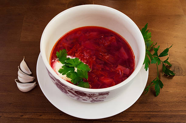 istock Ukrainian traditional food, Borsch 483731384