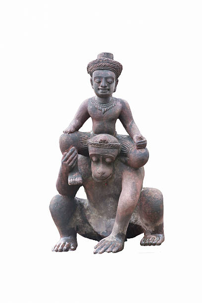 istock God on monkey made  of stone. 483731562