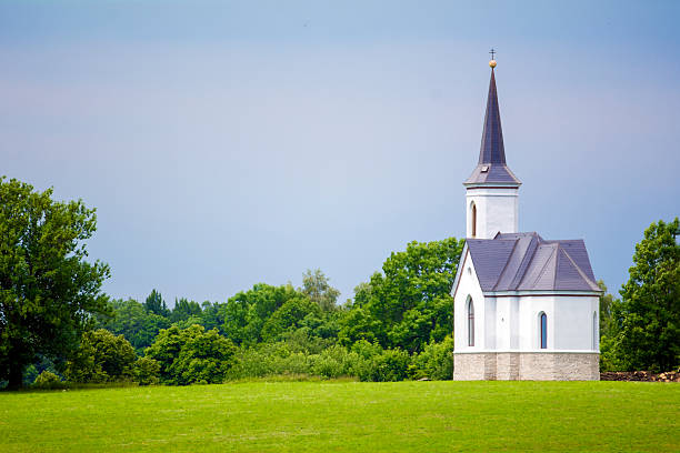 istock Abandoned church in the beautiful landscape 483731668