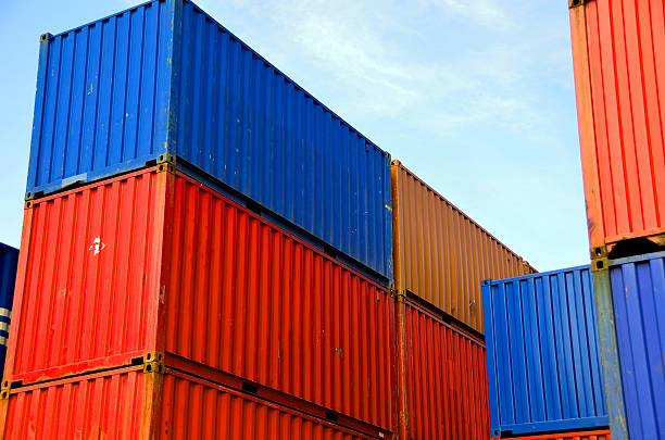 istock Cargo container yard, the Port of Tokyo, Japan 483732398