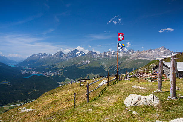 istock Panorama of the Upper Engadine from Muottas Muragl 483735260
