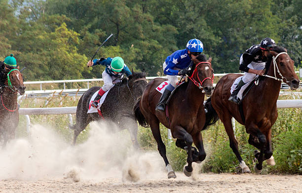 istock Horse racing in Pyatigorsk 483736348