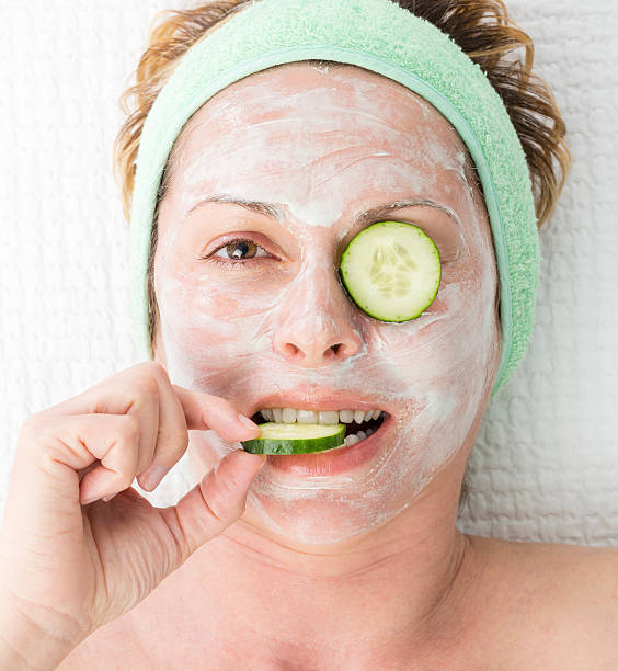 istock Woman and face care. 483738864