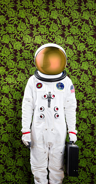 istock Astronaut Standing Against Quirky Wallpaper 483746969