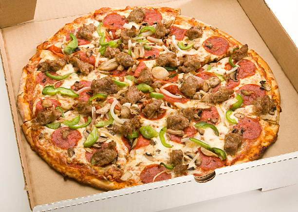 istock Supreme Pizza in Delivery Box - Adobe RGB 483748369