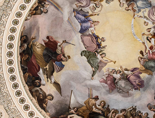 istock US Capitol Building Rotunda Mural 483748597