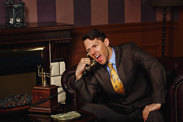 istock Businessman makes an important phone call. 483748976