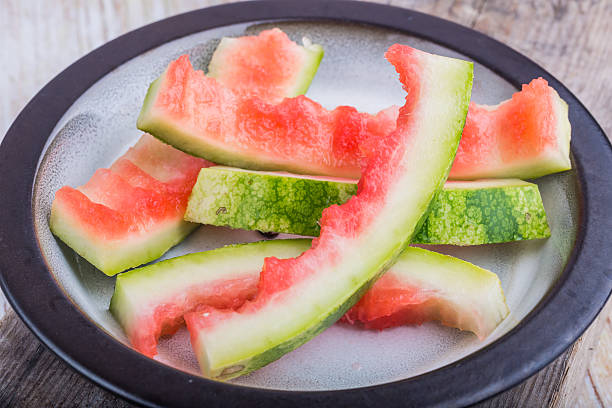 워터멜론 쥐젖 - watermelon fruit food portion 뉴스 사진 이미지