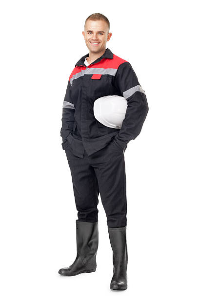 istock Portrait of young smiling engineer 483749293