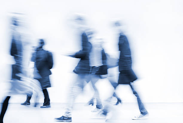 istock Blurred pedestrians in the subway 483749353
