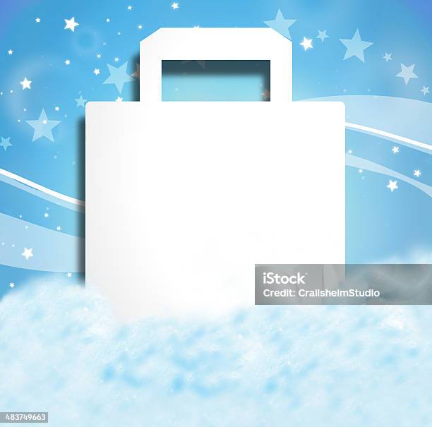 Christmas Winter Fresh Creative Design Stock Illustration - Download Image Now - Backgrounds, Bag, Blue